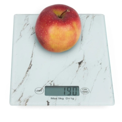 Váha 5 kg digitální, bílý mramor