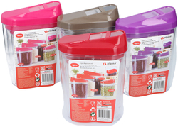 Zásobník na potraviny Alpina 4 ks, 0,45, 0,6, 0,85, 1,25 ltr