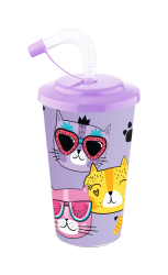 Kelímek s brčkem 400 ml
