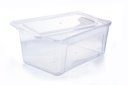 Box s víkem transparentní