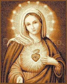 Nástěnný koberec Srdce Matky Boží 